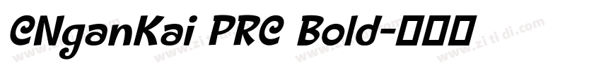 CNganKai PRC Bold字体转换